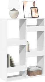 vidaXL Βιβλιοθήκη Λευκή 100x33x135 εκ. από Επεξεργασμένο Ξύλο