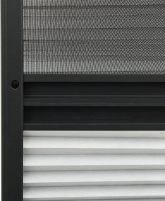 vidaXL Σήτα Παραθύρου Πλισέ με Σκίαστρο 60 x 80 εκ. Αλουμινίου