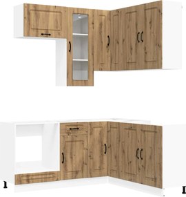 vidaXL Μονάδα κουζίνας KALMAR 8 pcs Artisan Δρυς Επεξεργασμένο Ξύλο