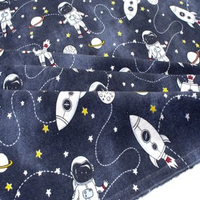 Σεντόνι Βρεφικό Galaxy Travel 90 Blue DimCol Crib 80x110cm 100% Cotton Flannel