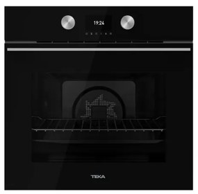 Teka HLB 8600 BK Night River Black Εντοιχιζόμενος Φούρνος Άνω Πάγκου Πολλαπλών Λειτουργιών Εγγύηση 2+3 Χρόνια
