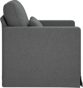 vidaXL Καναπές Σκούρο Γκρι 78 x 77 x 80 cm ύφασμα