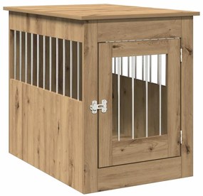 vidaXL Έπιπλα κλουβιού σκύλου Artisan Oak Κατασκευασμένο ξύλο