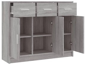 vidaXL Ντουλάπι Γκρι Sonoma 91 x 28 x 75 εκ. από Επεξεργασμένο Ξύλο