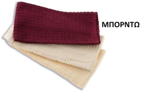 DIMcol Πετσέτα Frotte κουζίνας Cotton 100% 40Χ70 Burgundy 1331812800000023