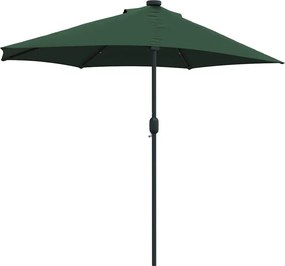 vidaXL Ομπρέλα Κήπου Πράσινο 294 x 150 x 223 εκ
