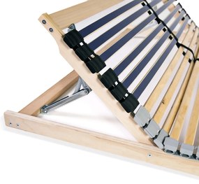 vidaXL Τελάρο Κρεβατιού με 42 Σανίδες &amp; 7 Ζώνες 100 x 200 εκ.