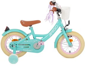 Perfect 12 Inch 21 cm Girls Coaster Brake TurquoiseAMIGO