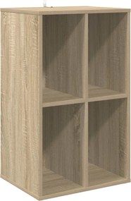 vidaXL Ντουλάπι δίσκων βινυλίου Sonoma Δρυς 44,5 x 36,5 x 74,5 εκ