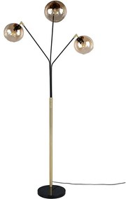 Φωτιστικό Δαπέδου Paxton 416900380 74,5x200cm 3xE27 10W Black-Gold Trio Lighting