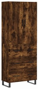 vidaXL Ντουλάπι Καπνιστή Δρυς 69,5x34x180 εκ. από Επεξεργασμένο Ξύλο
