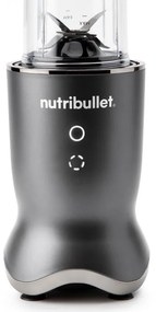 Μπλέντερ Nutribullet NB1206DGCC, 1200W, 900 ml, 1 ταχύτητα + Pulse, κουμπιά αφής, χωρίς BPA, σκούρο γκρι/ασημί