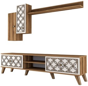 Σύνθεση Τηλεόρασης Class 845HCT3011 180x35x44cm Walnut-White