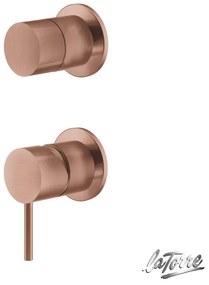 La Torre ELLE 316 Rose Gold Brushed PVD Μίκτης εντοιχισμού 2 εξόδων