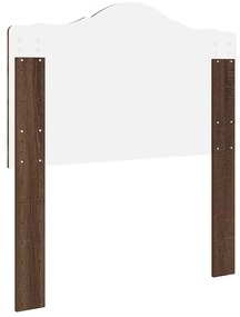 vidaXL Κεφαλάρι με κεφαλάρι Καφέ δρυς 90 cm Επεξεργασμένο ξύλο