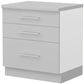 Πλαϊνό πάνελ επιδαπέδιου ντουλαπιού Hudson BP-F-Λευκό - 56.00Χ1.80Χ72.00cm