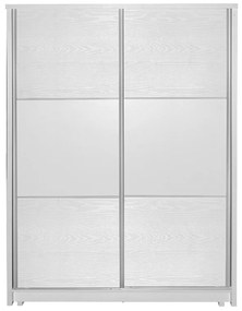 Intrahome Ντουλάπα ρούχων Chase Intrahome δίφυλλη με συρόμενες πόρτες χρώμα λευκό 152.5x56.5x185εκ | SKU: INTRAPA-350111120