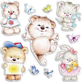 Tender Animals αφρώδη αυτοκόλλητα τοίχου L (18007)