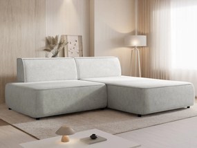 Γωνιακός Καναπές Zuno-Δεξιά-Γκρι Ανοιχτό