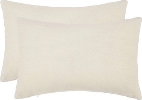 vidaXL Κάλυμμα Μαξιλαριού 2 pcs HEERLEN Κρεμ 50 x 75 cm Μπουκλέ