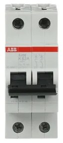 Αυτόματη Ασφάλεια S202-K63 Γκρι 63A Καμπύλη K 6kA S200 24839 ABB 24839