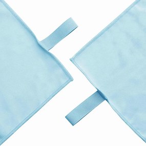 vidaXL Σύνολο πετσέτας αθλητισμού 2 pcs Μπλε ύφασμα