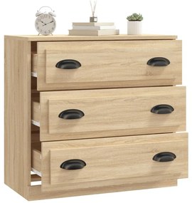 vidaXL Μπουφές Sonoma Δρυς 70x35,5x67,5 εκ. από Επεξεργασμένο Ξύλο