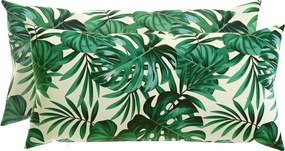 vidaXL Κάλυμμα Μαξιλαριού 2 pcs HEERLEN Σχέδιο Φύλλων 40 x 80 cm