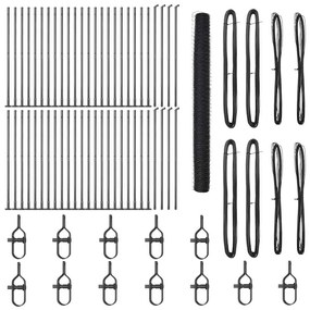 vidaXL Στύλος Περιφράξεων Γκρι 100 x 1,5 m (36 mm πλέγμα)