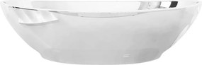 vidaXL Νιπτήρας Ασημί 40 x 33 x 13,5 εκ. Κεραμικός