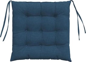 vidaXL Μαξιλάρια καθισμάτων 4 pcs Μπλε 40 x 40 x 6 cm ύφασμα