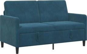 vidaXL Καναπές με Αποθήκευση Μπλε 152 x 78 x 87 εκ Πολυεστέρας
