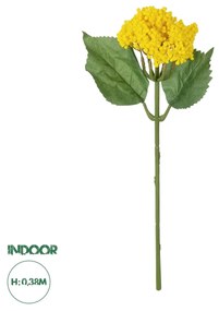 GloboStar® Artificial Garden YELLOW SEDUM BRANCH 21342 Τεχνητό Διακοσμητικό Κλαδί Κίτρινο Σέδο Y38cm