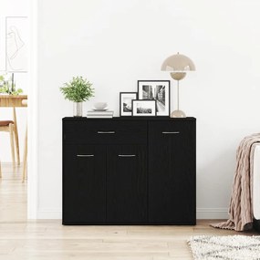 vidaXL Μπουφές από Μαύρη Δρυς 88x30x70 εκ. από Τεχνητό Ξύλο