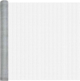 vidaXL Εξαγωνική Φράχτη με Στύλο 10 x 1,5 m Γαλβανισμένος Χάλυβας