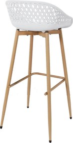 ΚΑΡΈΚΛΕΣ &amp; ΠΟΛΥΘΡΌΝΕΣ ΚΉΠΟΥ BAR STOOL MALAGA WHITE M2 A1/M2 HDO7285