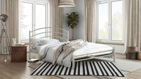 Κρεβάτι Kelly-120 x 200-Leuko-Χωρίς ποδαρικό