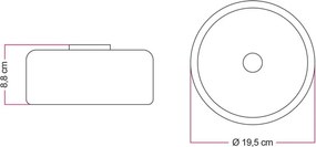 Απλίκα Τοίχου Στεγανή IP44 με Λάμπα Ghost Φυμέ G12 Λευκό