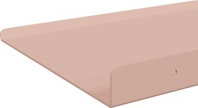 vidaXL Πλωτό ράφι 4 τμχ. Ροζ 30 x 18 x 2,5 εκ Ατσάλι