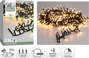 560 LED Φωτάκια - 11 Μέτρα - Χρονοδιακόπτης - Extra Θερμό Λευκό