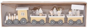 Ξύλινο Διακοσμητικό Τρενάκι με διαστάσεις 31x3.5x7.5cm