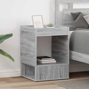vidaXL End Table 2 pcs Γκρίζο Σονομα 40 x 40 x 56 εκ.