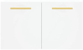 Ντουλάπι Τοίχου Λευκό 60 x 36,5 x 35 εκ. από Επεξεργασμένο Ξύλο - Λευκό