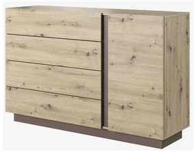 Μπουφές Arco 4s 138,2x90,5x40cm Natural-Anthracite Particle Board