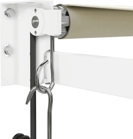 vidaXL Τέντα Πτυσσόμενη Αυτόματη Κρεμ 4,5 x 3 μ.