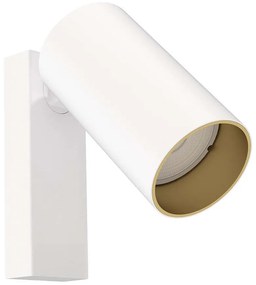 Φωτιστικό Τοίχου - Απλίκα Mono Kinkiet 7772 1xGU10 10W White-Gold Nowodvorski Μέταλλο,Πλαστικό