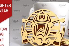 Intra απο ξύλο plywood Χρώμα wenge 3mm-4mm πάχος - με λέιζερ σουβέρ πυροσβέστης Δίασταση 30x20 cm INTRAFABR-96803363