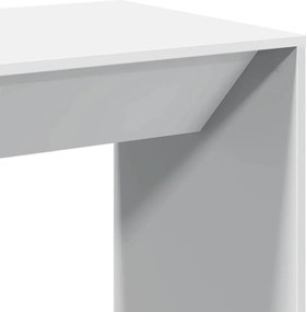 vidaXL Τραπέζι Μπαρ Λευκό 51x50x103,5 εκ. Επεξ. Ξύλο