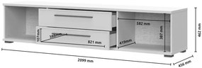 Έπιπλο τηλεόρασης Phantom plus II