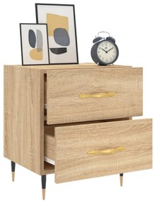 vidaXL Κομοδίνο Sonoma Δρυς 40 x 35 x 47,5 εκ. από Επεξεργασμένο Ξύλο